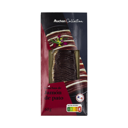 Jamón de pato de origen francés cortado en finas lonchas ALCAMPO GOURMET 60 g.