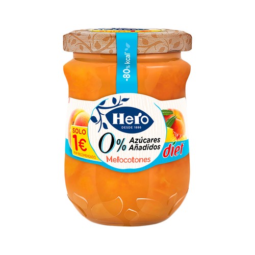 CONFITURA MELOCOTON S/AZU.AÑAD DIET HERO165 G