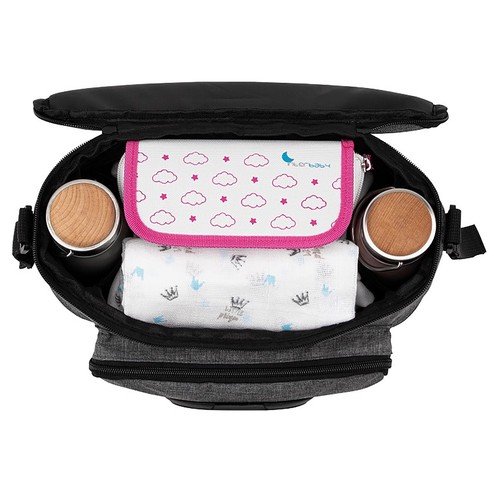 Bolsa organizadora para carrito de paseo, color gris, INTERBABY.