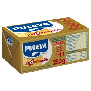 Imagen de PULEVA Pastilla de mantequilla con sal PULEVA 250 g.