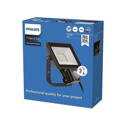Proyector Led sensor de movimiento, 20W, Luz blanca, PHILIPS.
