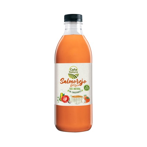 CAÑA NATURE Salmorejo fresco tradicional andaluz, 100% natural, sin gluten ni conservantes CAÑA NATURE 1 l.
