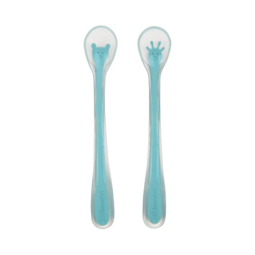 Cucharas de silicona para bebé, BÉBÉ CONFORT.