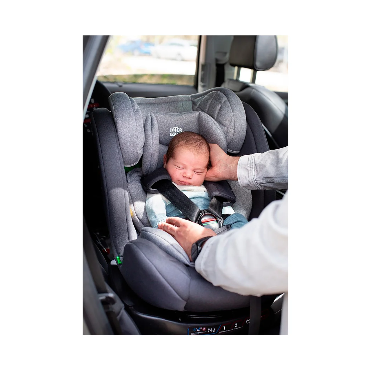 Silla de auto giratoria Sella INTERBABY, con sistema ISOFIX,  I-Size (40-150cm).