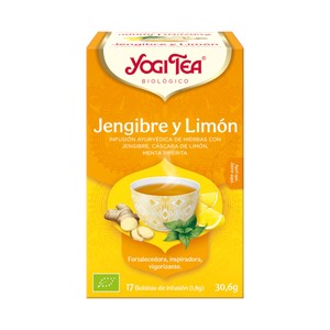 Yogi TEA Infusión BIO Jenjibre Limón BIO 17 Uds. 30,6 G.