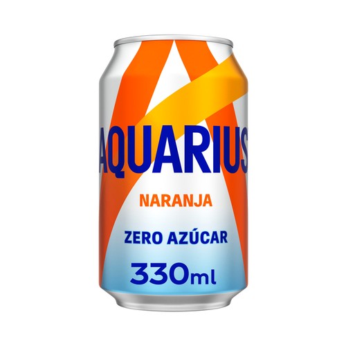 Imagen de Bebida isotónica de naranja Zero azúcar AQUARIUS lata de 33 cl.