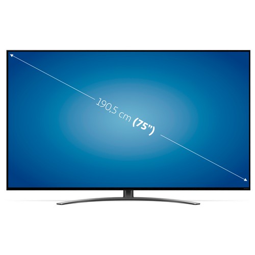 Televisión 190,5 cm (75") QNED LG 75QNED816QA 4K, HDR, SMART TV, WIFI, BLUETOOTH, TDT T2, USB reproductor y grabador, 4HDMI, 100HZ.