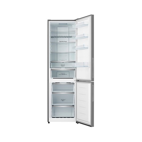 Frigorífico combi 201cm HISENSE RB440N4GWD NO FROST, clasificación energética: D, H: 201cm, A: 60cm, F: 59cm, capacidad total: 434L. Acabado Cristal