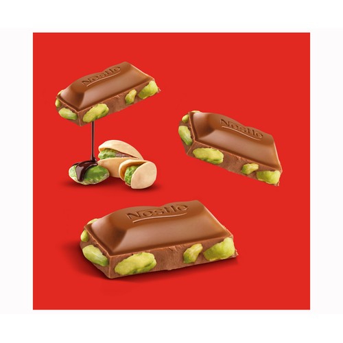 NESTLÉ Chocolate con leche de pistacho extrafino 60 g.
