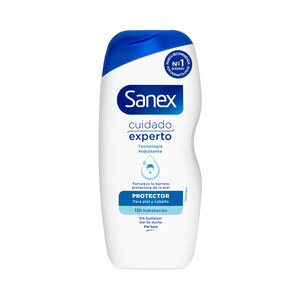 Imagen de SANEX Cuidado experto Gel hidratante y protector para ducha o baño, para todo tipo de pieles  250 ml.