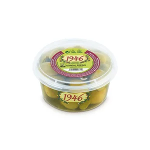 1946 Aceitunas gordal pepino tarrina 1946 200 gramos.