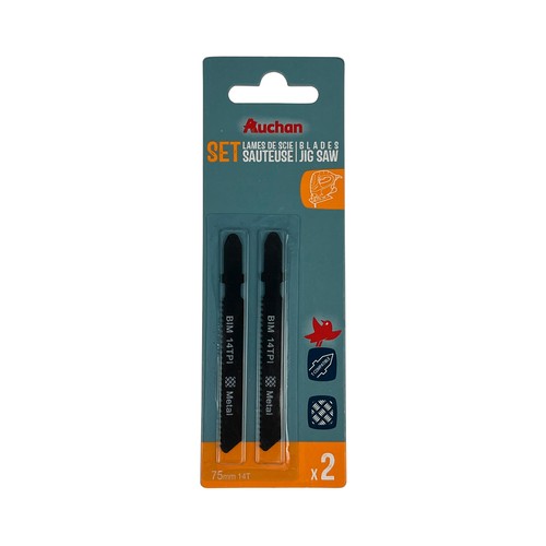 2 hojas de sierra para metal, tipo Bosch, ALCAMPO.