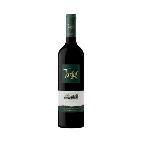 Vino tinto reserva con denominación de origen Ribera del Duero TARSUS botella de 75 cl.