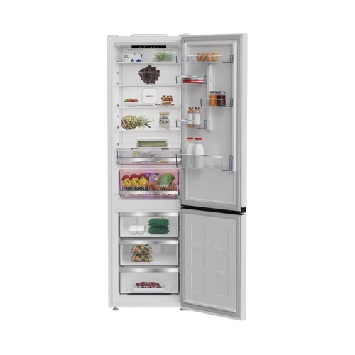 Frigorífico combi 203,5cm BEKO B5RCNE416HW BLANCO. NO FROST, clasificación energética: C, H: 203,5cm, A: 59,5cm, F: 67,3cm, capacidad total: 415L.