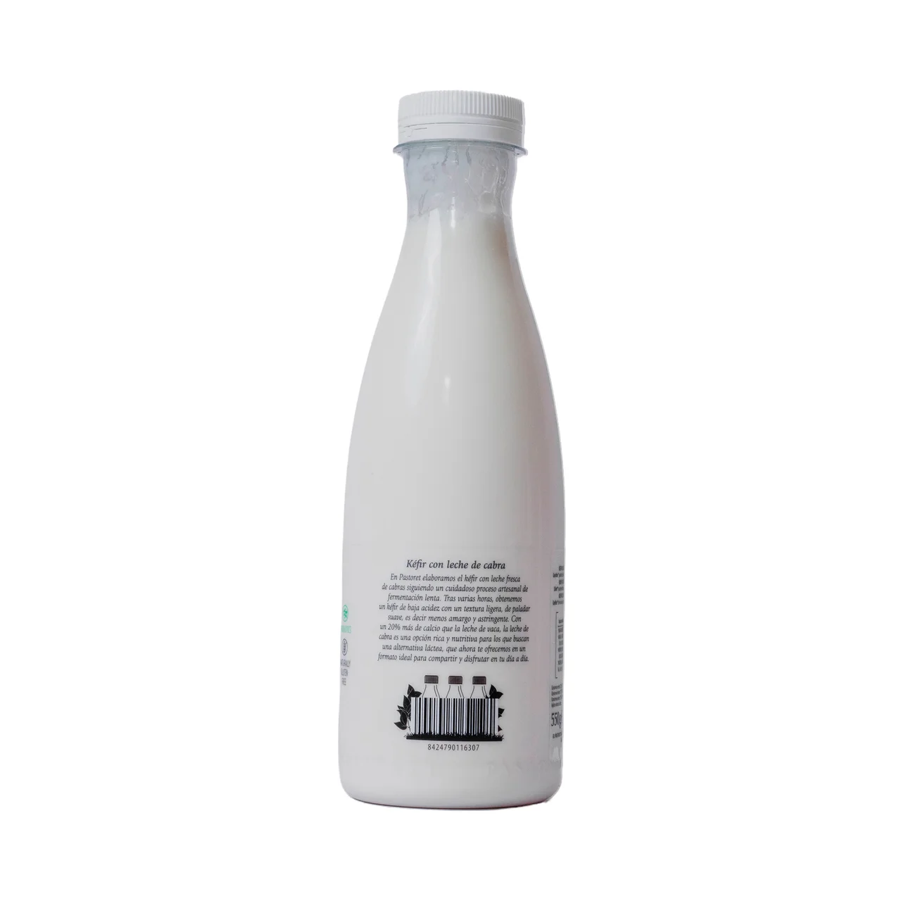 Kéfir líquido natural con leche fresca de cabra 550 ml.
