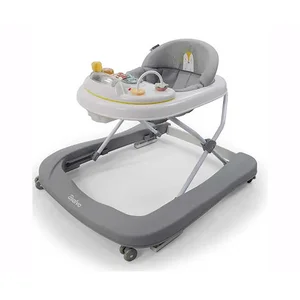 ASALVO Andador 3 en 1 pinchi gris, andandor clásico, correpasillos y andador de empuje, de 6 a 18 meses