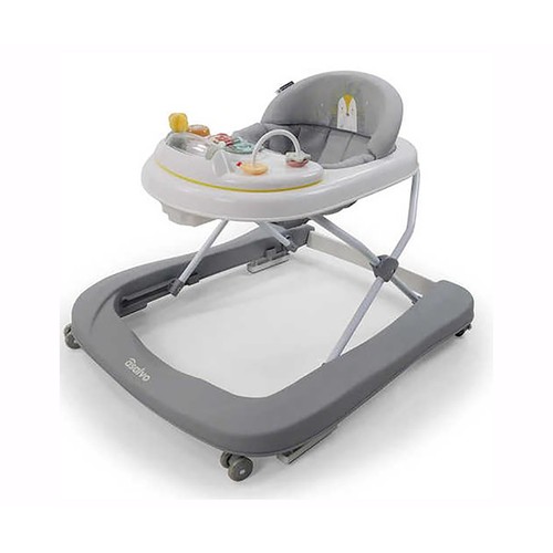 ASALVO Andador 3 en 1 pinchi gris, andandor clásico, correpasillos y andador de empuje, de 6 a 18 meses