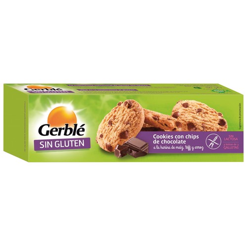 GERBLÉ Galletas cookies de Chocolate Sin Gluten GERBLE 150 g.
