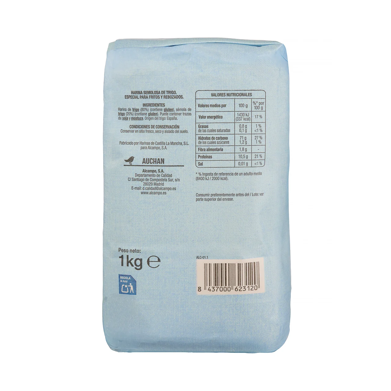 PRODUCTO ALCAMPO Harina especial de fritos y rebozados 1 kg.