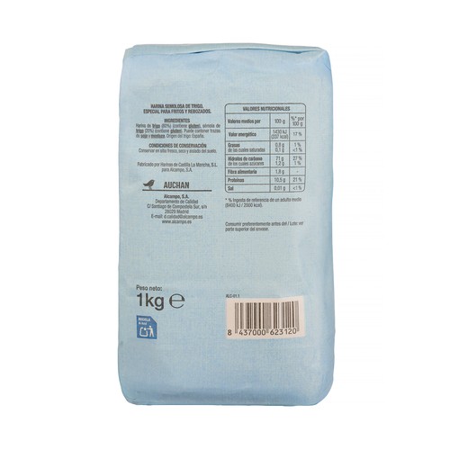 PRODUCTO ALCAMPO Harina especial de fritos y rebozados 1 kg.