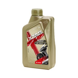 Imagen de Aceite sintético para motocicletas o scooters con motores de 4 tiempos CEPSA XTAR 1 litro.