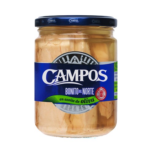 CAMPOS Bonito del norte en aceite de oliva CAMPOS 260 g.