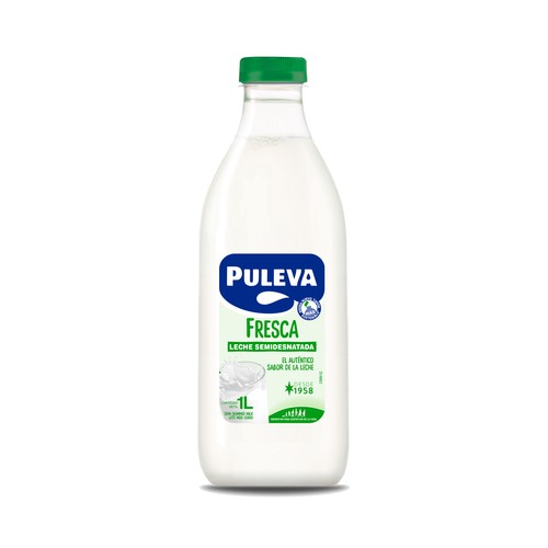 PULEVA Leche fresca de vaca semidesnatada 1 l.