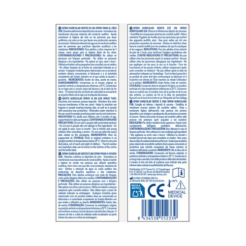 SENTI2 Spray para higiene auditiva, con aceite de oliva y menta 30 ml.