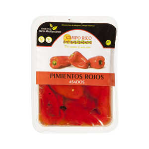 Imagen de CAMPO RICO Pimientos rojos enteros y asados CAMPO RICO 500 g.