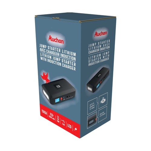 Mini arrancador de batería con bolsa 12 V-350 A AUCHAN.