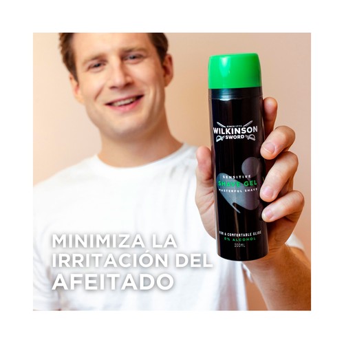 WILKINSON Sensitive Gel de afeitar sin alcohol 200 ml.