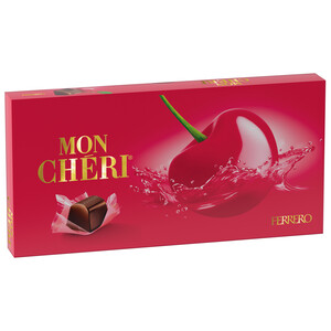 Imagen de MON CHERI FERRERO Bombones de chocolate negro con cereza y licor 100 g.