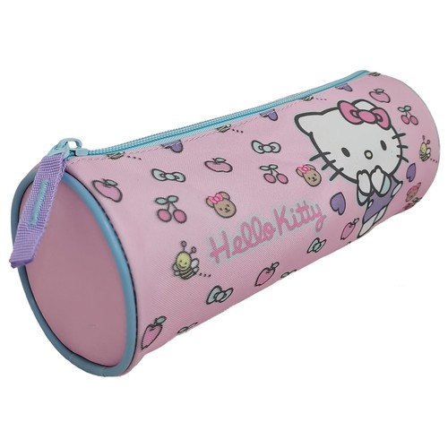 Estuche portatodo redondo 1 compartimento. HELLO KITTY