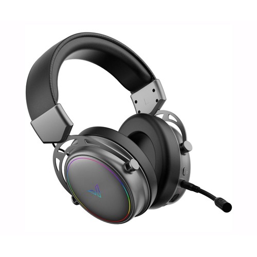 Auriculares diadema gaming RAPOO VH800 226364, bluetooth, color negro y gris, 46 horas de autonomía, cancelación de ruido