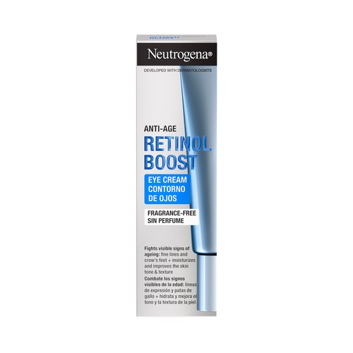 NEUTRÓGENA Retinol boost Contorno de ojos anti-edad, con vitamina A 15 ml.
