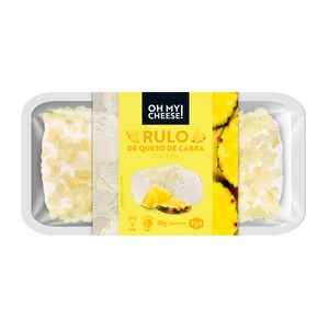 OH MY CHEESE! Rulo de queso de cabra con piña OH MY CHEESE! 100g.