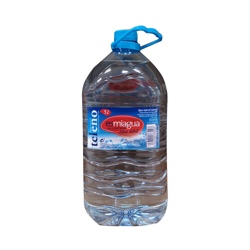 ESMIAGUA Agua mineral de mineralización muy débil garrafa de 5 l.