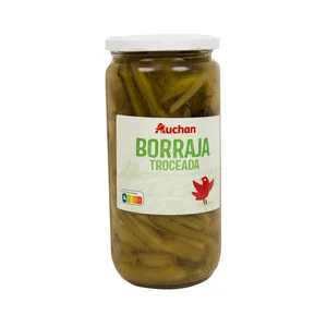 PRODUCTO ALCAMPO Borraja troceada al natural frasco de 400 g.
