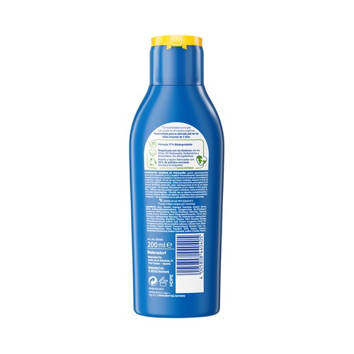 NIVEA Sun kids Leche solar protectora, especial para niños con factor de protección 50+ (muy alto) 200 ml.