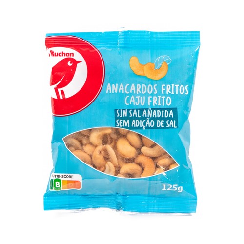 PRODUCTO ALCAMPO Anacardos fritos sin sal añadida 125 g.