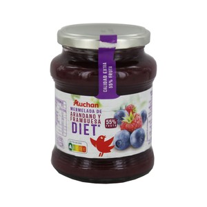 Imagen de PRODUCTO ALCAMPO Mermelada de arándanos y frambuesa sin azúcares añadidos Diet 350 gr.