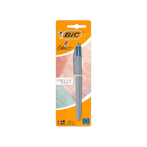 Bolígrafo 4 colores, modelo Mineral Tones. BIC