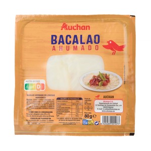 AUCHAN Bacalao ahumado 80 g Producto Alcampo.