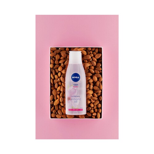 NIVEA Tónico facial suave con agua purificada y aceite de almendras, para pieles secas y o sensibles NIVEA 200 ml.