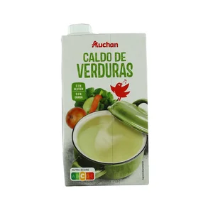 PRODUCTO ALCAMPO Caldo de verduras sin gluten ni grasa brick de 1 l.