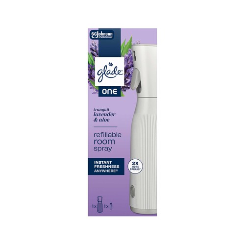 GLADE ONE Aparato y refill ambientador lavanda  