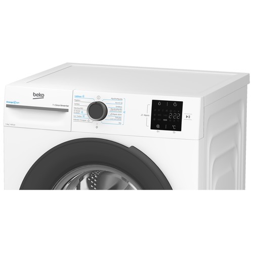 Lavadora BEKO VBM3WFT39413WA 9KG, color blanco, clasificación energética: A, 1400RPM, H: 84,5cm, A: 60cm, F: 54,6cm