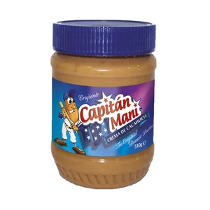 CAPITÁN MANI Crema de cacahuete crujiente 510 g.