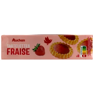 PRODUCTO ALCAMPO Tartaletas redondas con relleno de fresa 150 g.