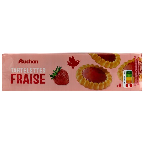 PRODUCTO ALCAMPO Tartaletas redondas con relleno de fresa 150 g.